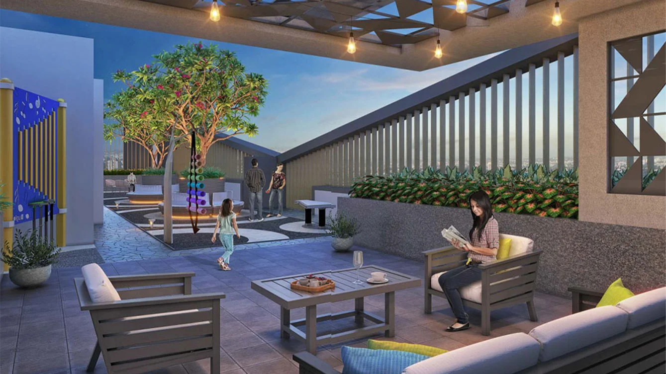 Presidential Tower Pimple Saudagar Rooftop Lounge Area Image